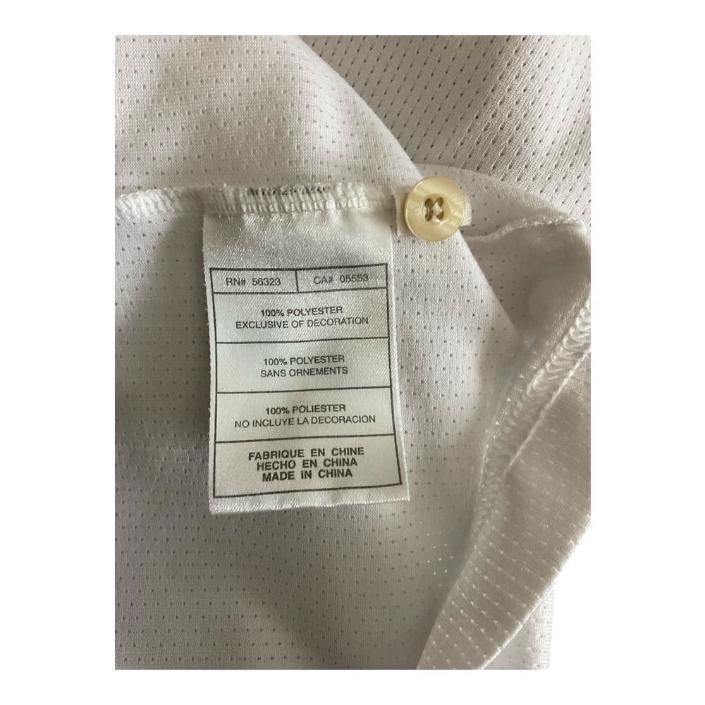 Nike Standard Fit Dri Fit White Golf Mens Polo Active Shirt Sz L - Picture 4 of 4